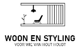 Tafel steigerhout met houten H poot - www.woonenstyling.nl