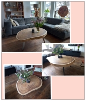 woonkamer 3x verschillend aankleden.