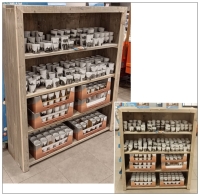 Steigerhouten buffetkast / boekenkast