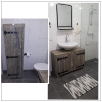 Steigerhouten badkamermeubelen