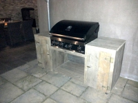 BBQ, barbeque buitenkeuken steigerhout