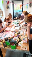 Kinderfeestje creatieve workshop naambord Kinderfeestje creatieve workshop naambord