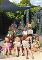 Kinderfeestje creatieve workshop naambord Kinderfeestje creatieve workshop naambord