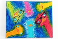 Workshop struisvogels schilderen