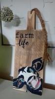 Hapjesplank 'Koe, Farm Life'