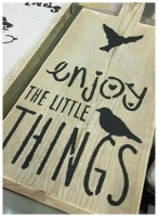 Hapjesplank 'Enjoy the little things' Hapjesplank 'Enjoy the little things'