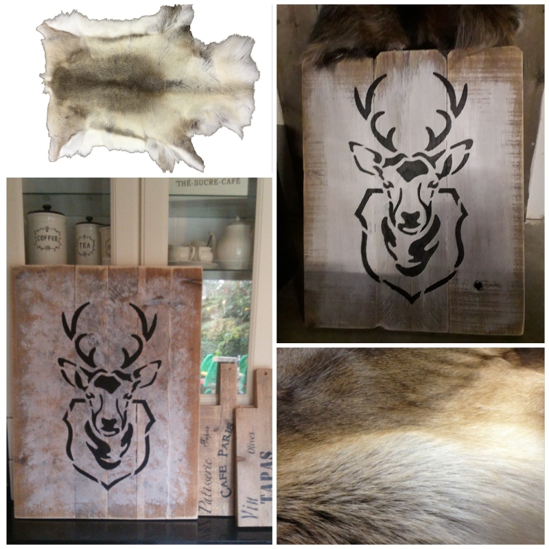 Workshop Steigerhouten schilderij Hert Workshop Steigerhouten schilderij Hert