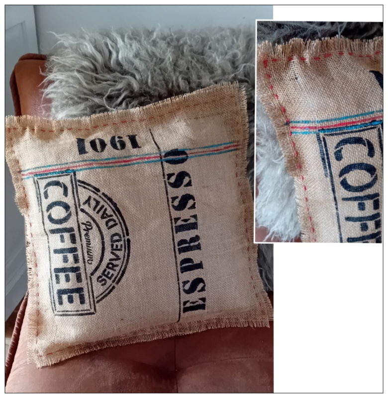 Workshop jute kussen Workshop jute kussen