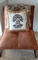 Handmade kussen ' Buddha '