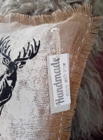 Handmade kussen ' Hert '