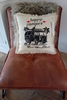 Handmade kussen &acute; Happy Camper &acute;
