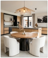 Ronde tafel eiken dia 130