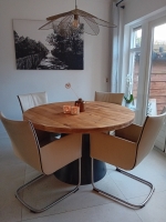 Ronde tafel eiken dia 130