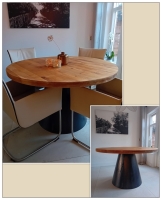 Ronde tafel eiken dia 130