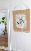 Workshop jute wanddoek XL