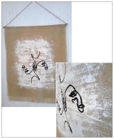 Workshop jute wanddoek XL